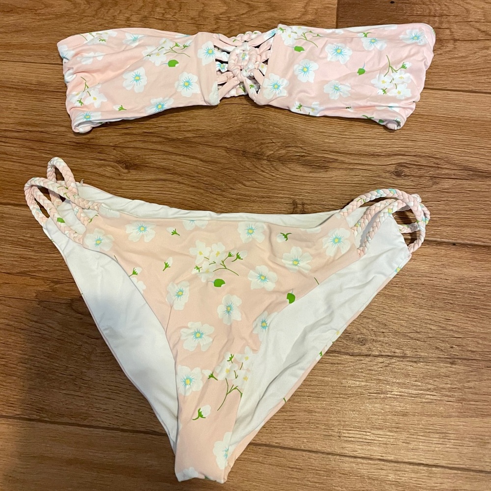 Frankie’s Bikinis Floral Bikini Set